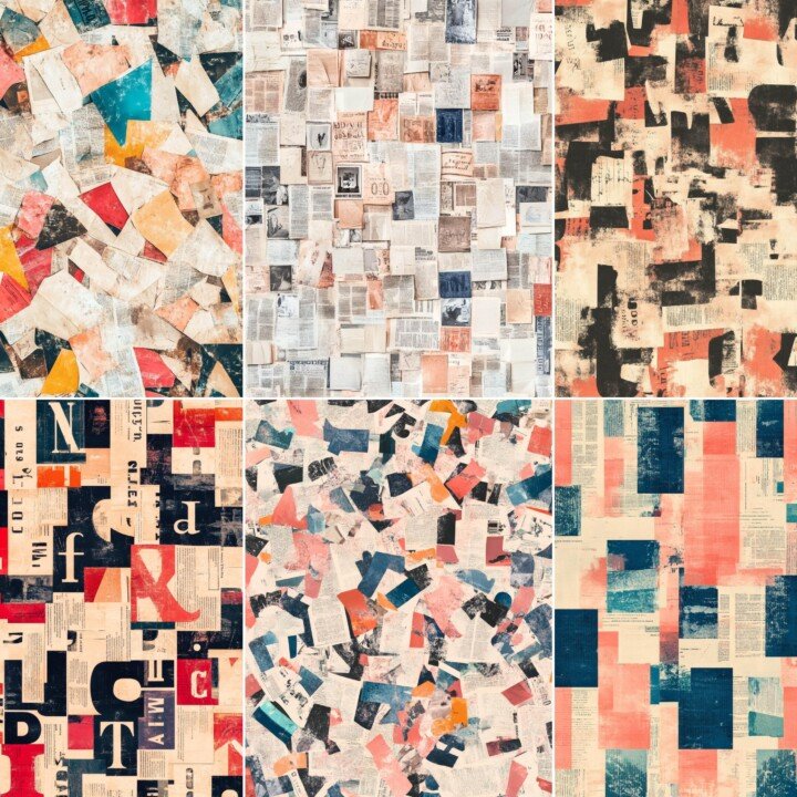 vintage – 52 Vintage Newspaper Junk Journal Pages