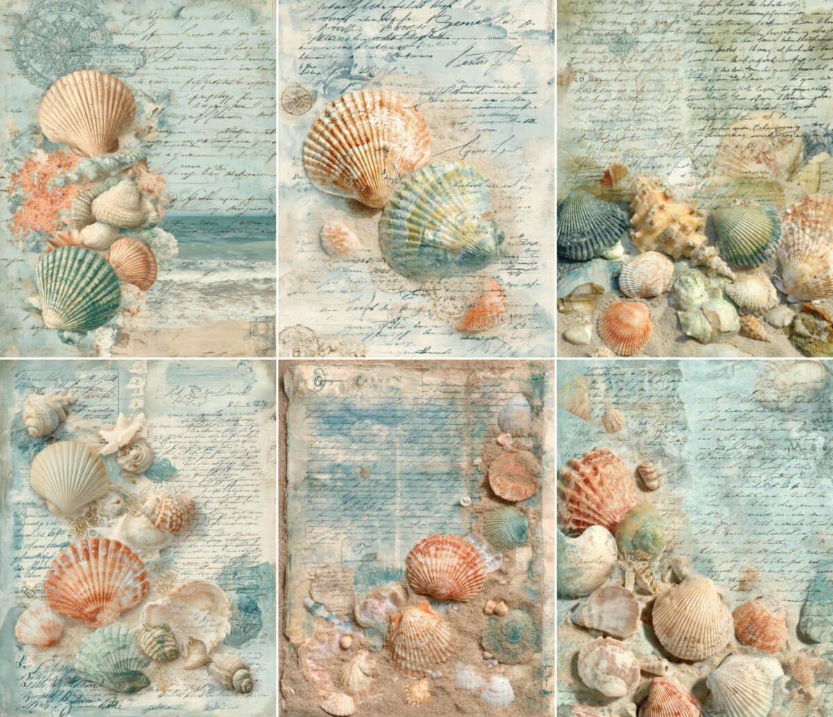 seaside – 52 Seaside Postcard Journal Pages