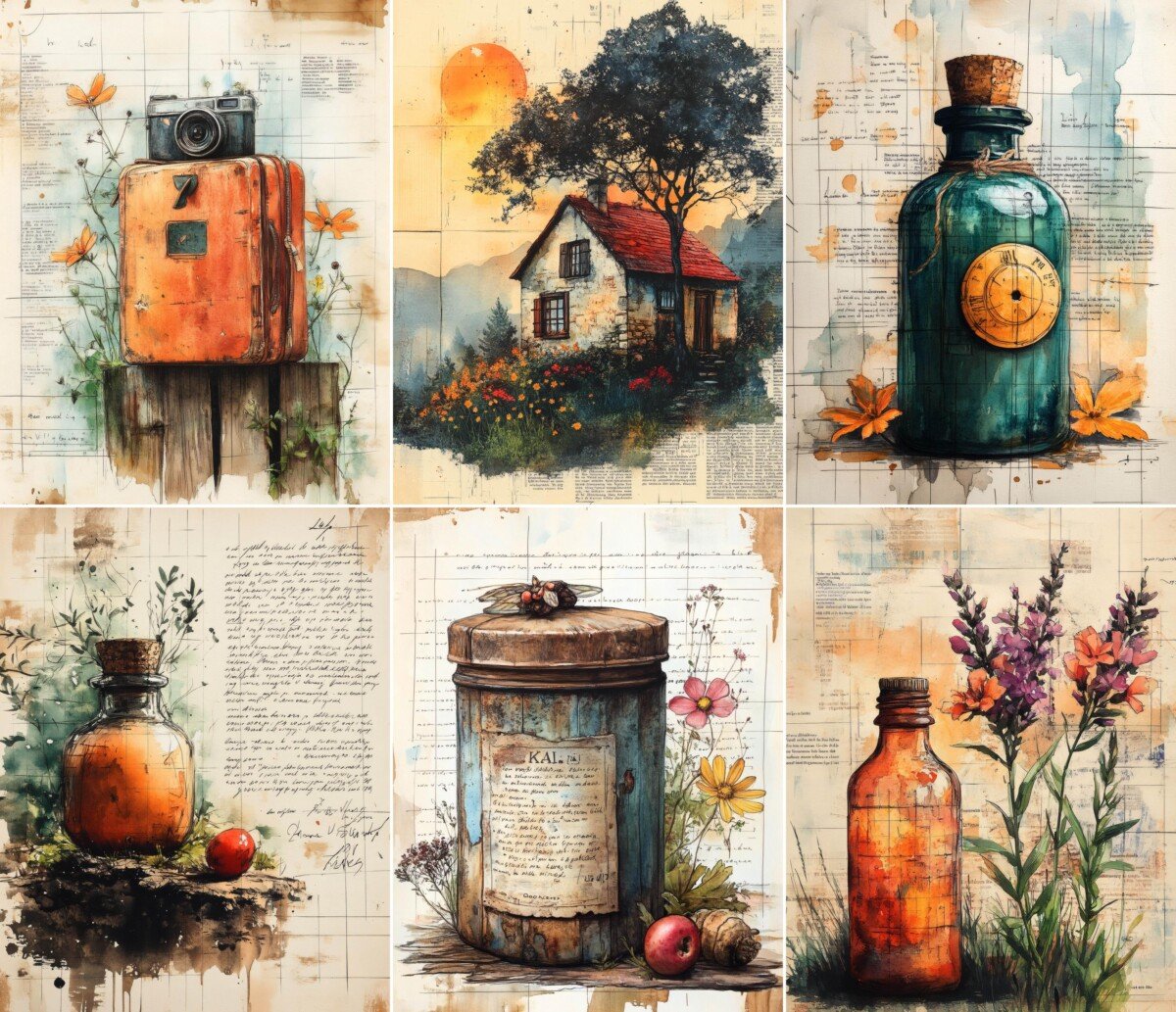 rustic preview 4 – Journal Pages
