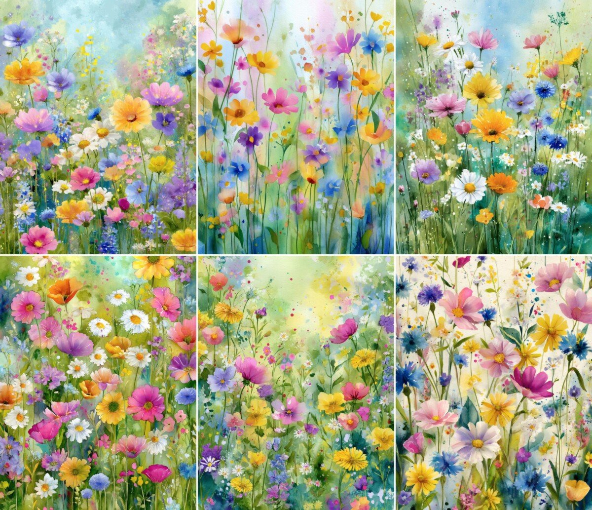 pastel – 52 Pastel Floral Junk Journal Pages