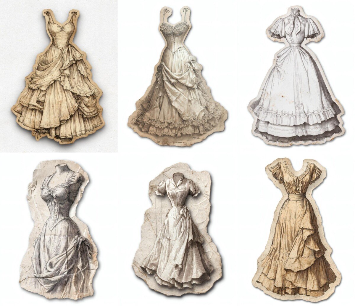 vintage preview 4 – Fussy Cuts