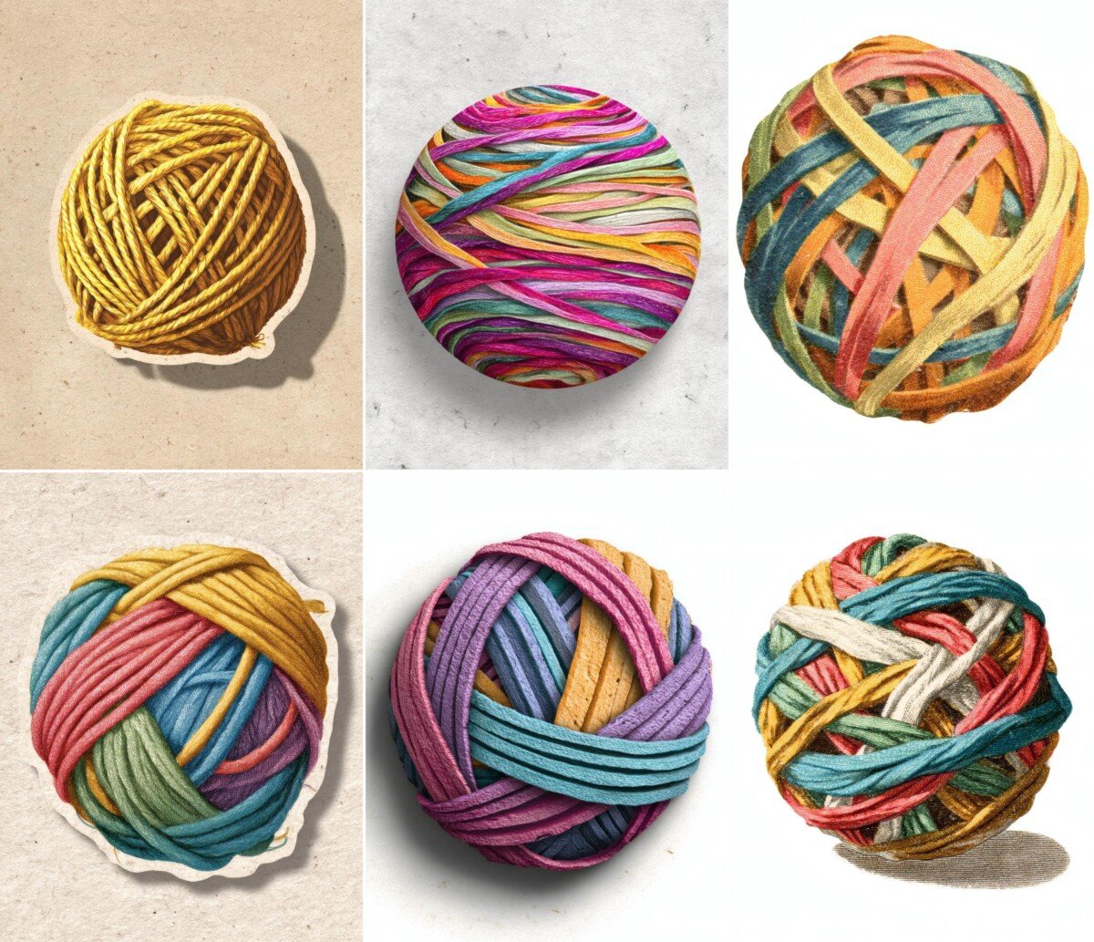 colorful – 24 Colorful Yarn Cuts Kit