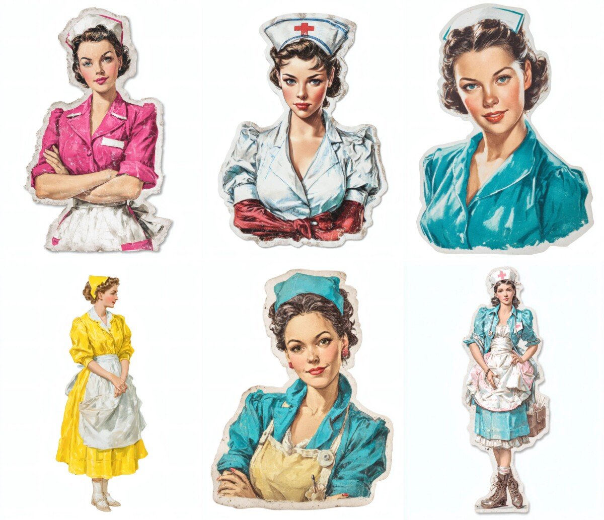 nurse – 24 Nurse Cuts Junk Journal Kit