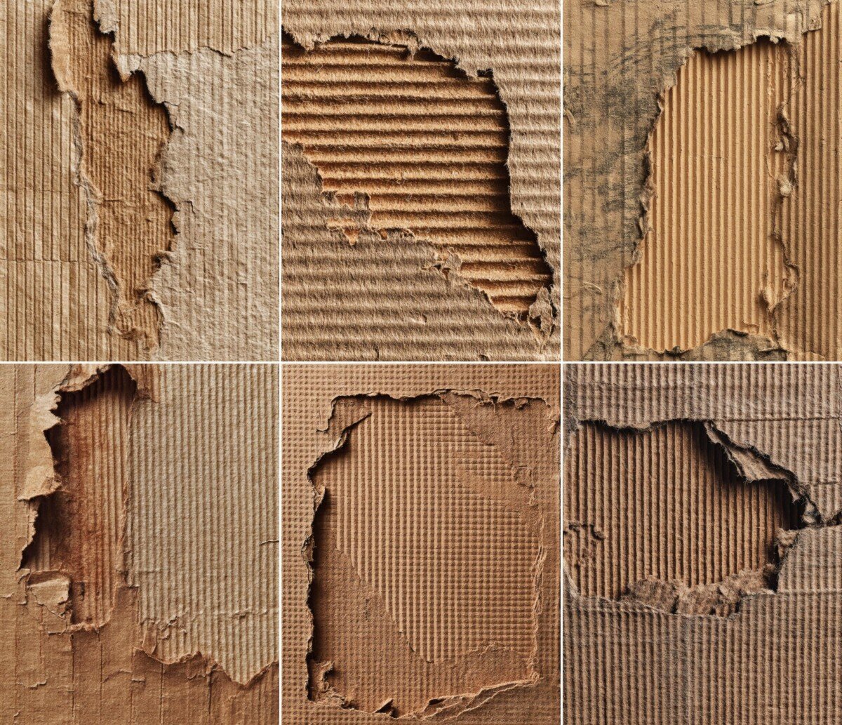 junk – 52 Junk Journal Cardboard Texture Paper Pages
