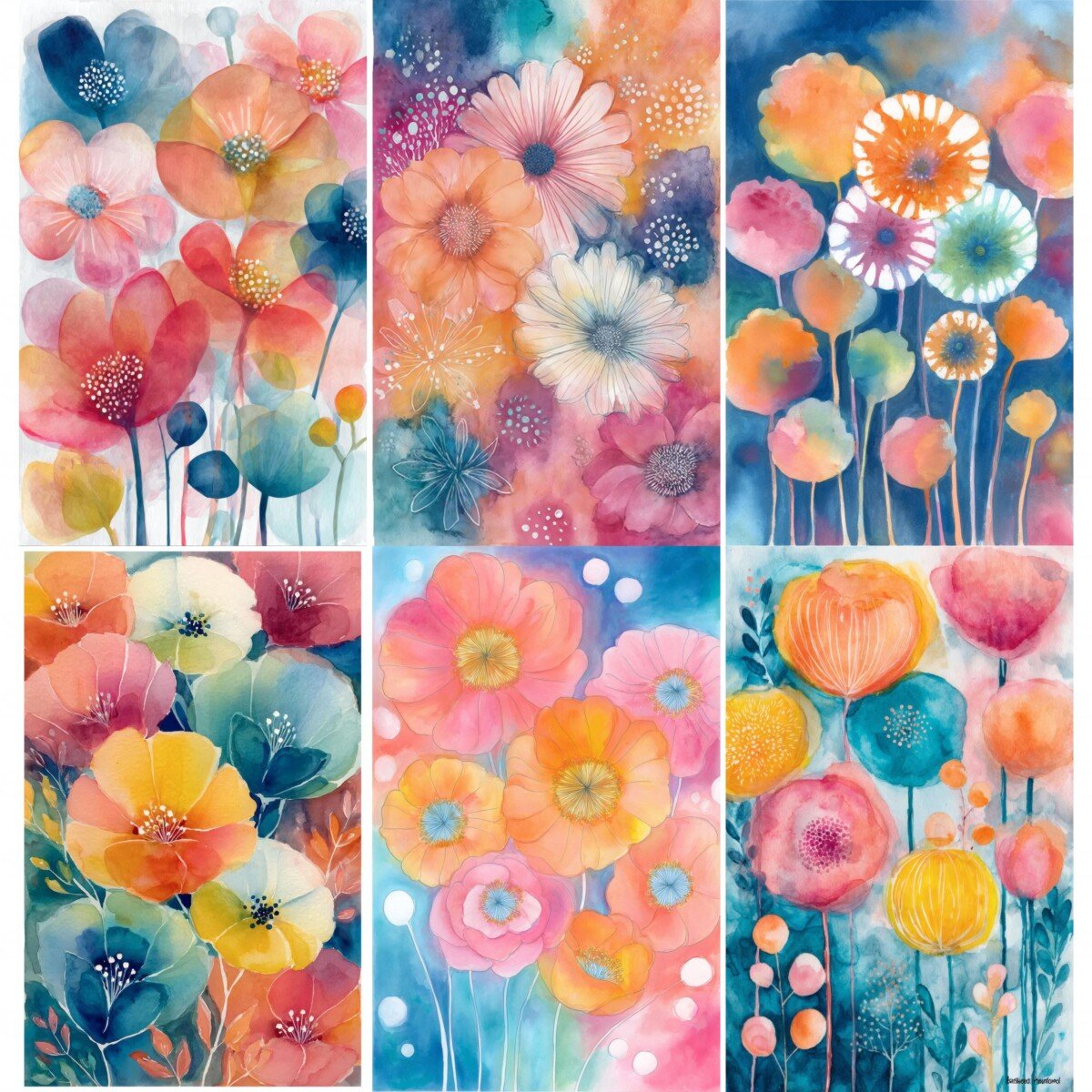 junk – 62 Romantic Colorful Paper Junk Journal Pages