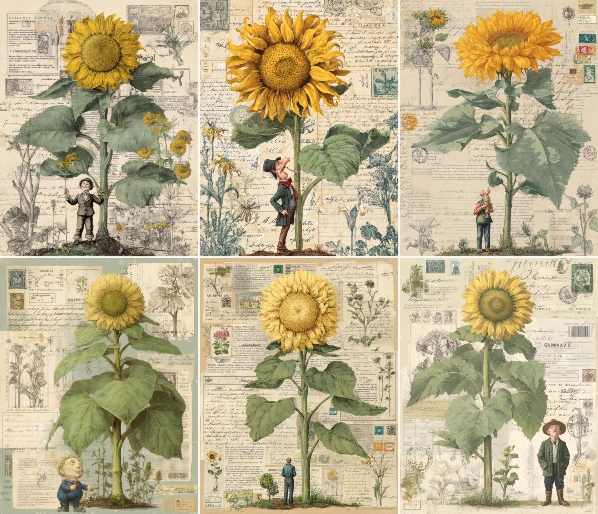 botanical – 44 Botanical Junk Journal Pages