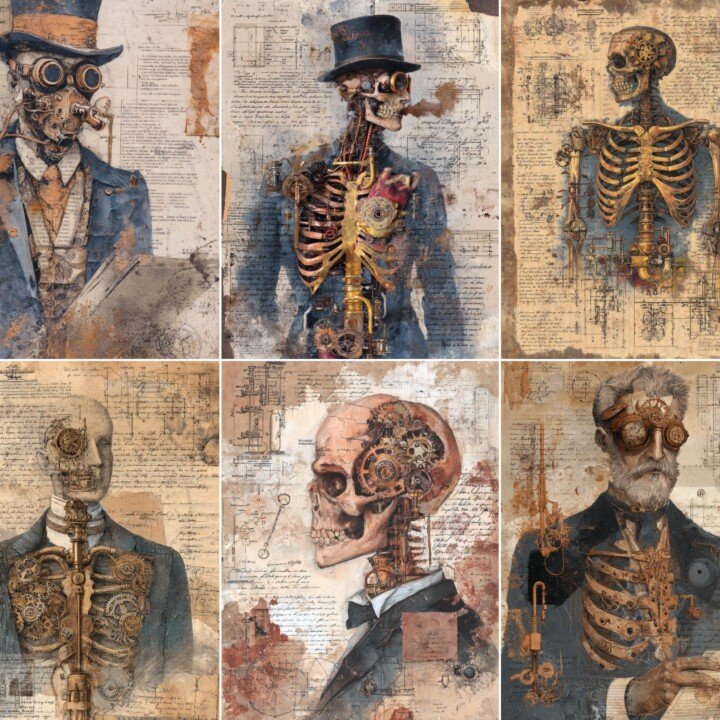 steampunk – 52 Steampunk Junk Journal Pages