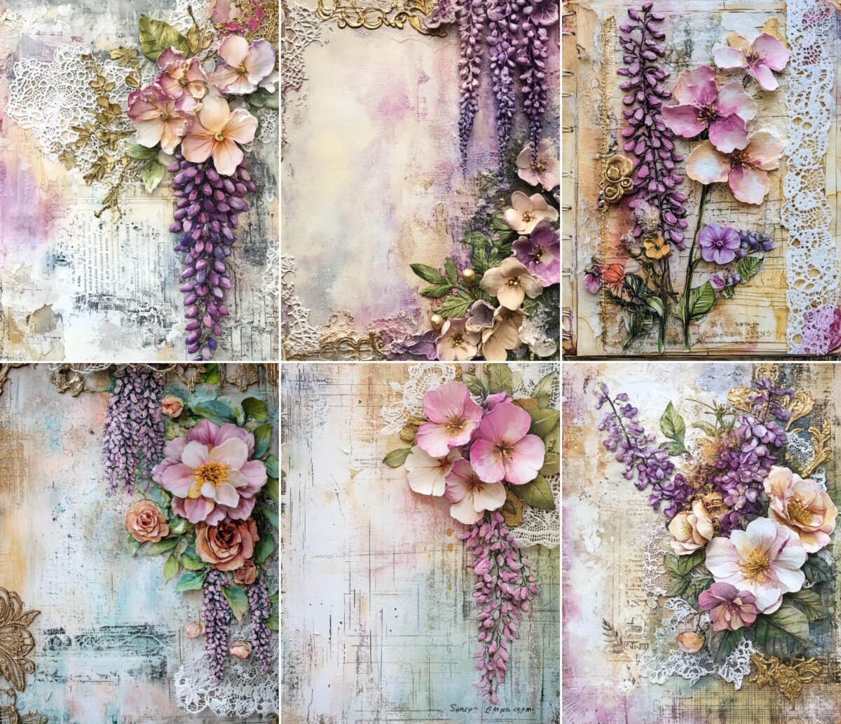 soft – 52 Soft Pastel Garden Journal Pages