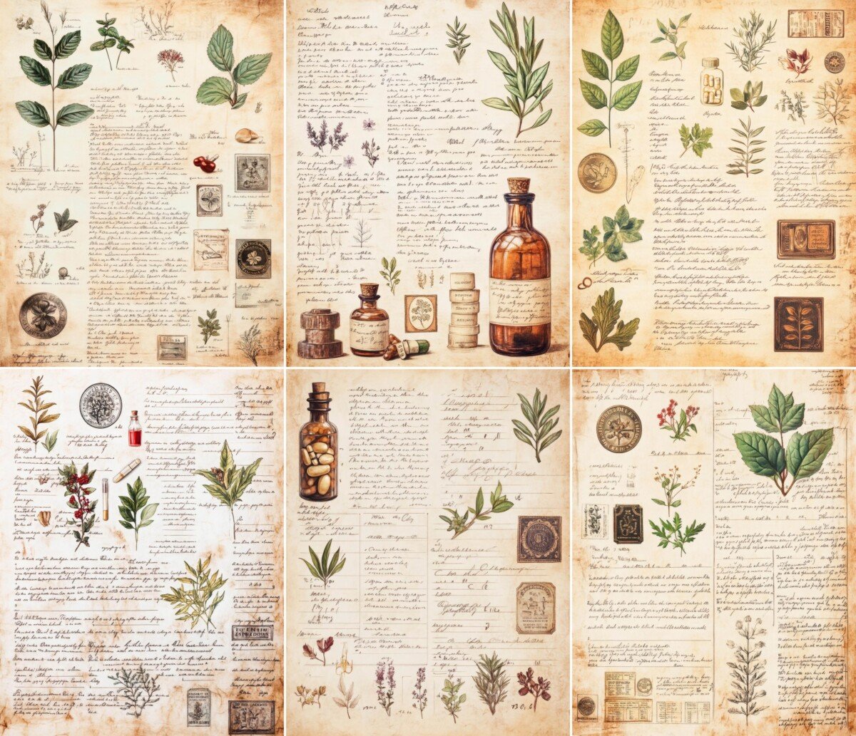 victorian – 52 Victorian Apothecary Junk Journal Pages
