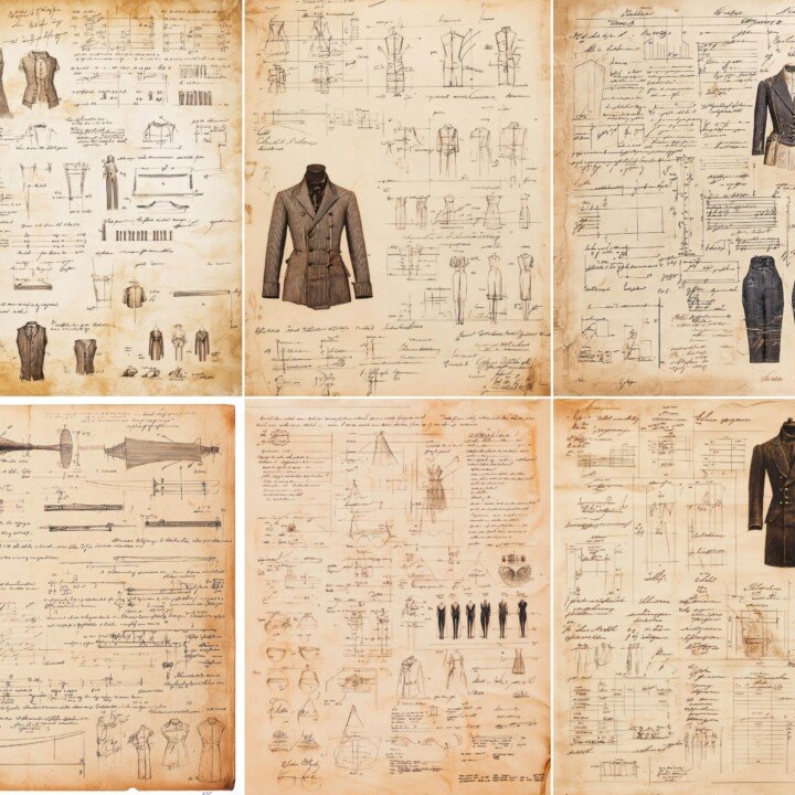 dressmaker – 52 Dressmaker Pattern Junk Journal Kit