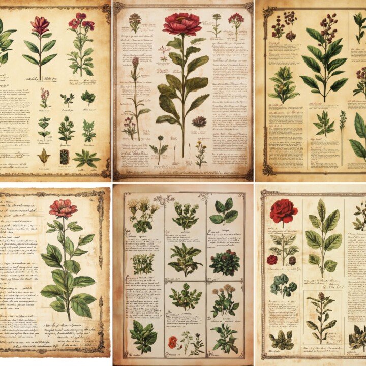 botanical – 48 Botanical Garden Journal Pages