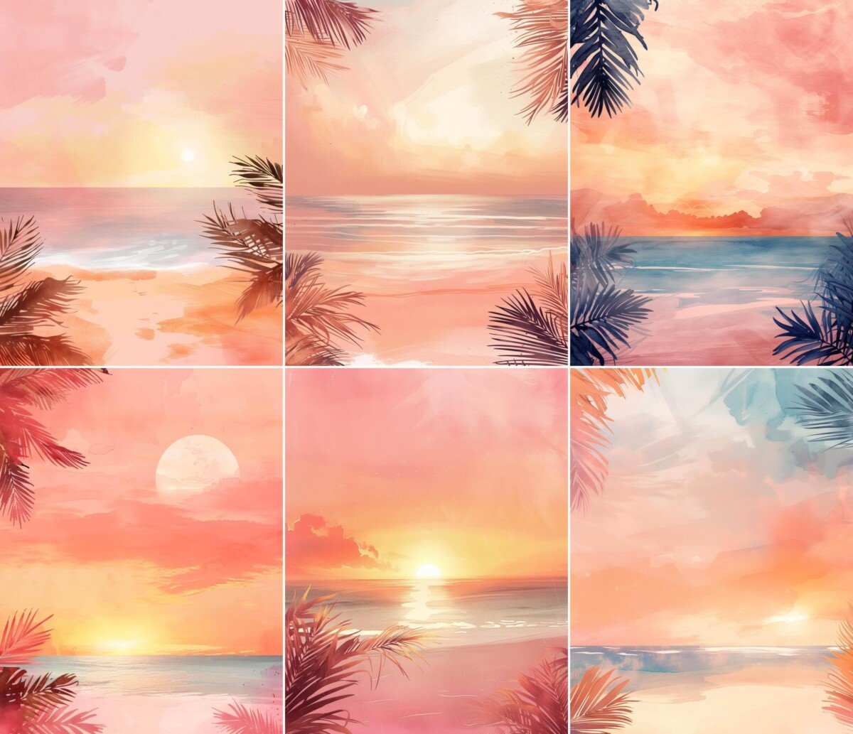tropical – 52 Tropical Sunset Beach Pages