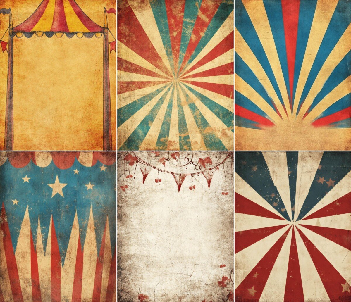 vintage – 52 Vintage Circus Postcard Journal Pages