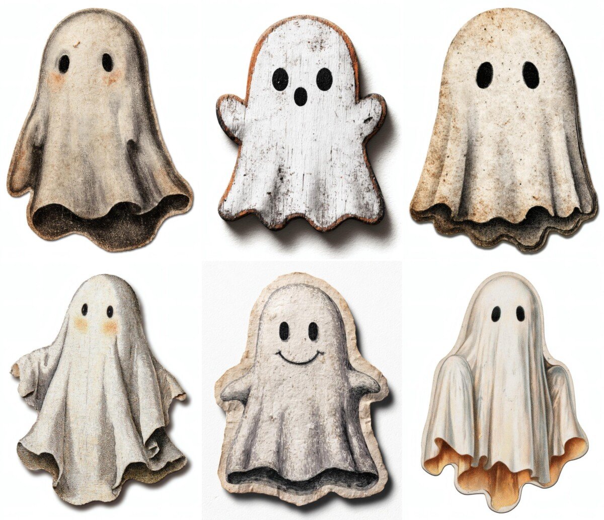 cute – 24 Cute Ghost Fussy Cuts