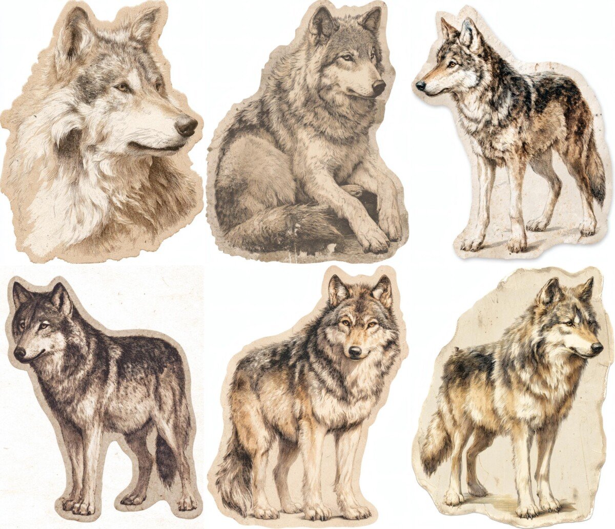 wolf preview 2 – Fussy Cuts