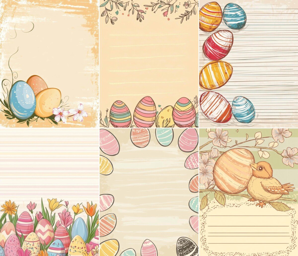 easter – 52 Easter Lined Journal Pages