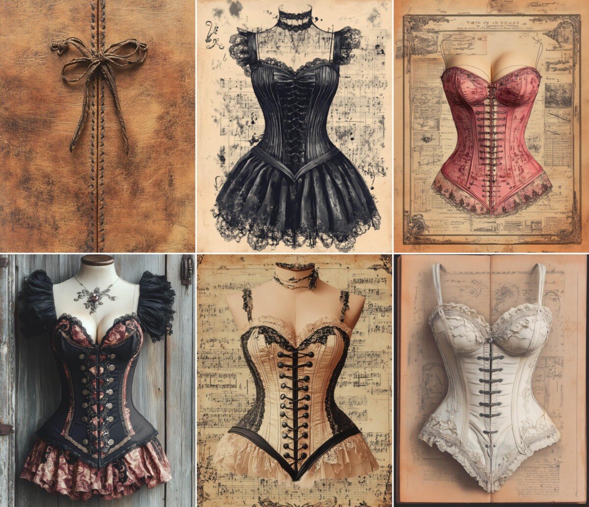 victorian – 52 Victorian Corset Junk Journal Pages