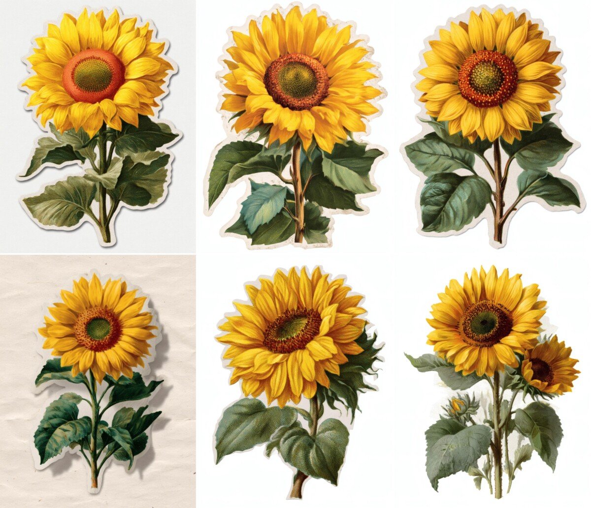 sunflower preview 3 – Fussy Cuts