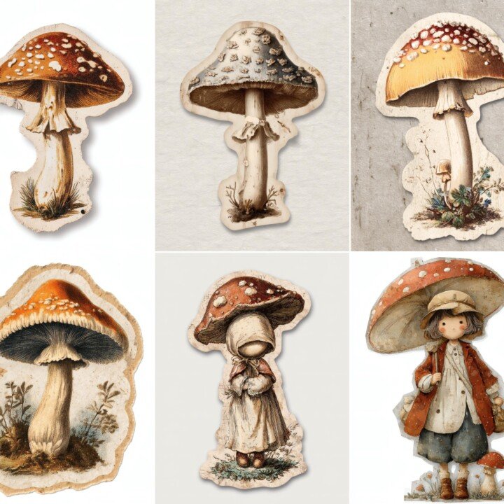 mushroom preview 2 – Fussy Cuts