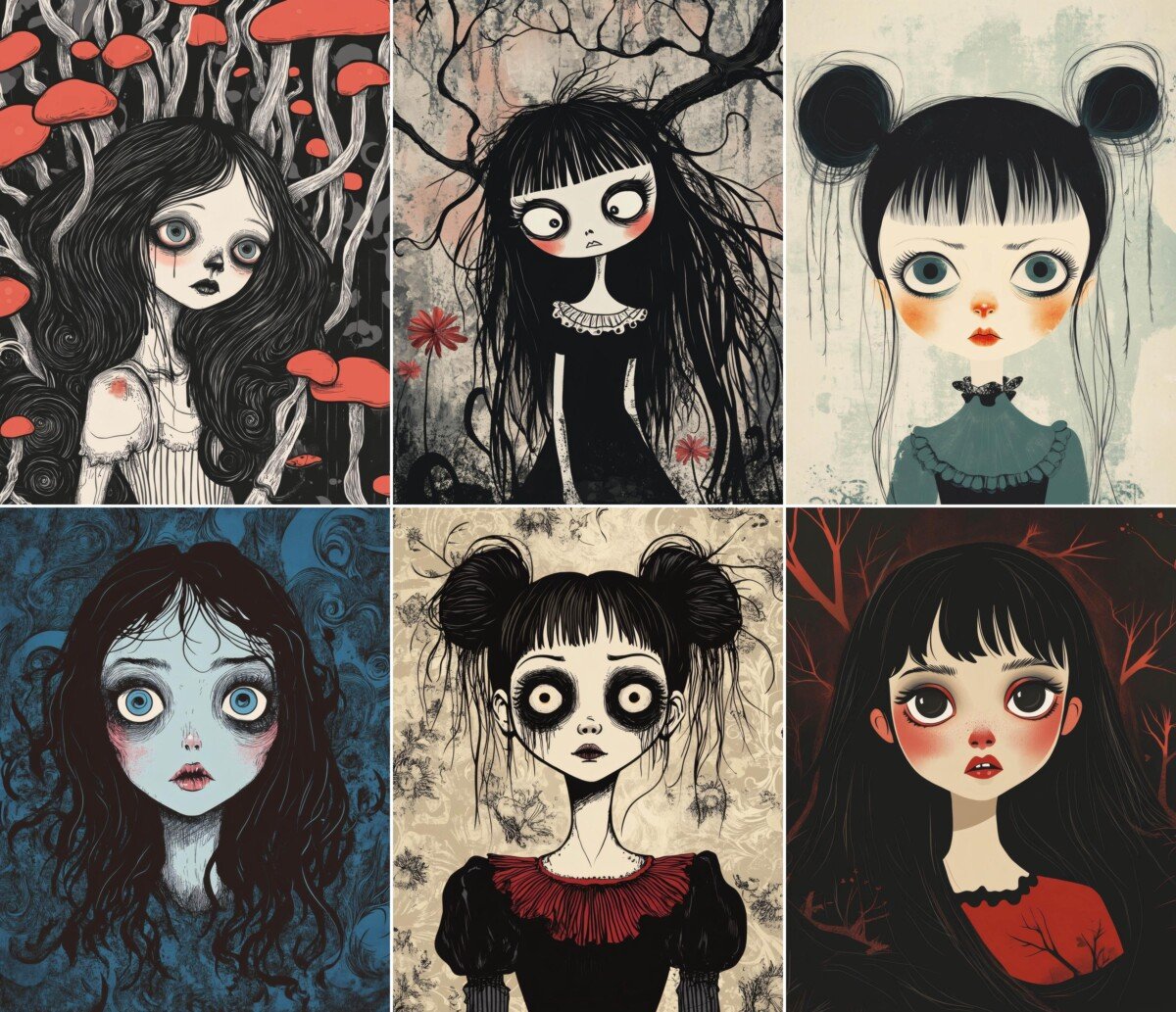 gothic – 52 Gothic Victorian Girl Journal Pages