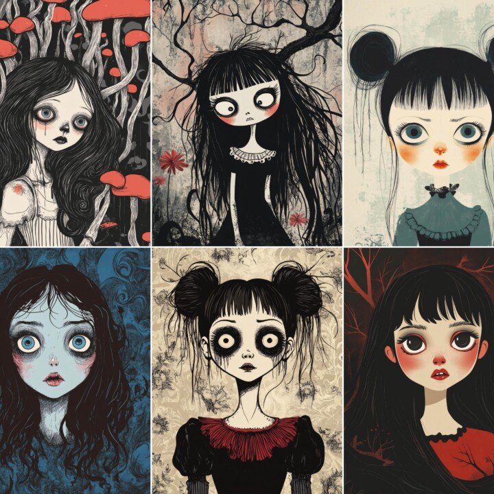 gothic – 52 Gothic Victorian Girl Journal Pages
