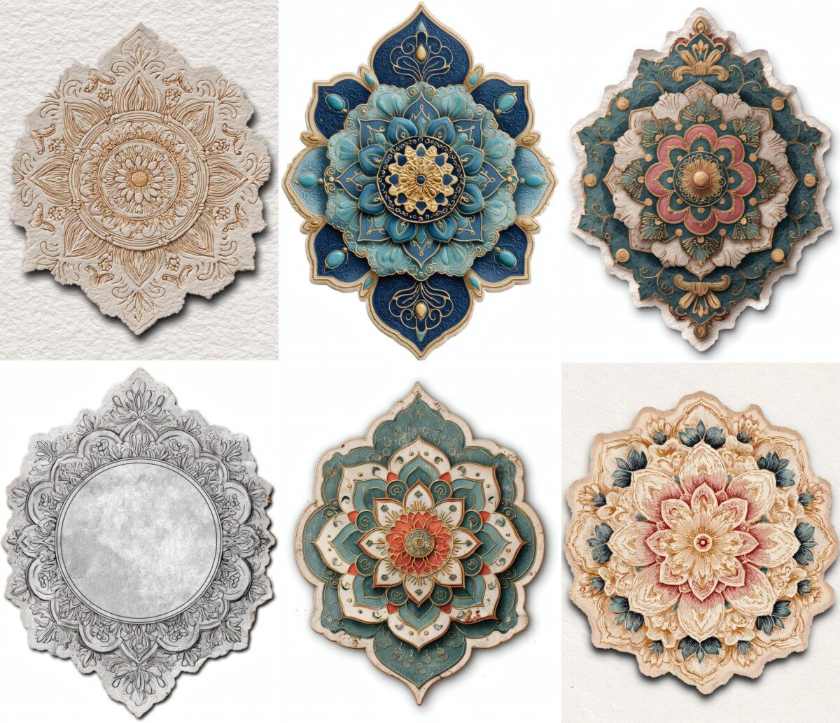 mandala – 31 Mandala Fussy Cut Stickers