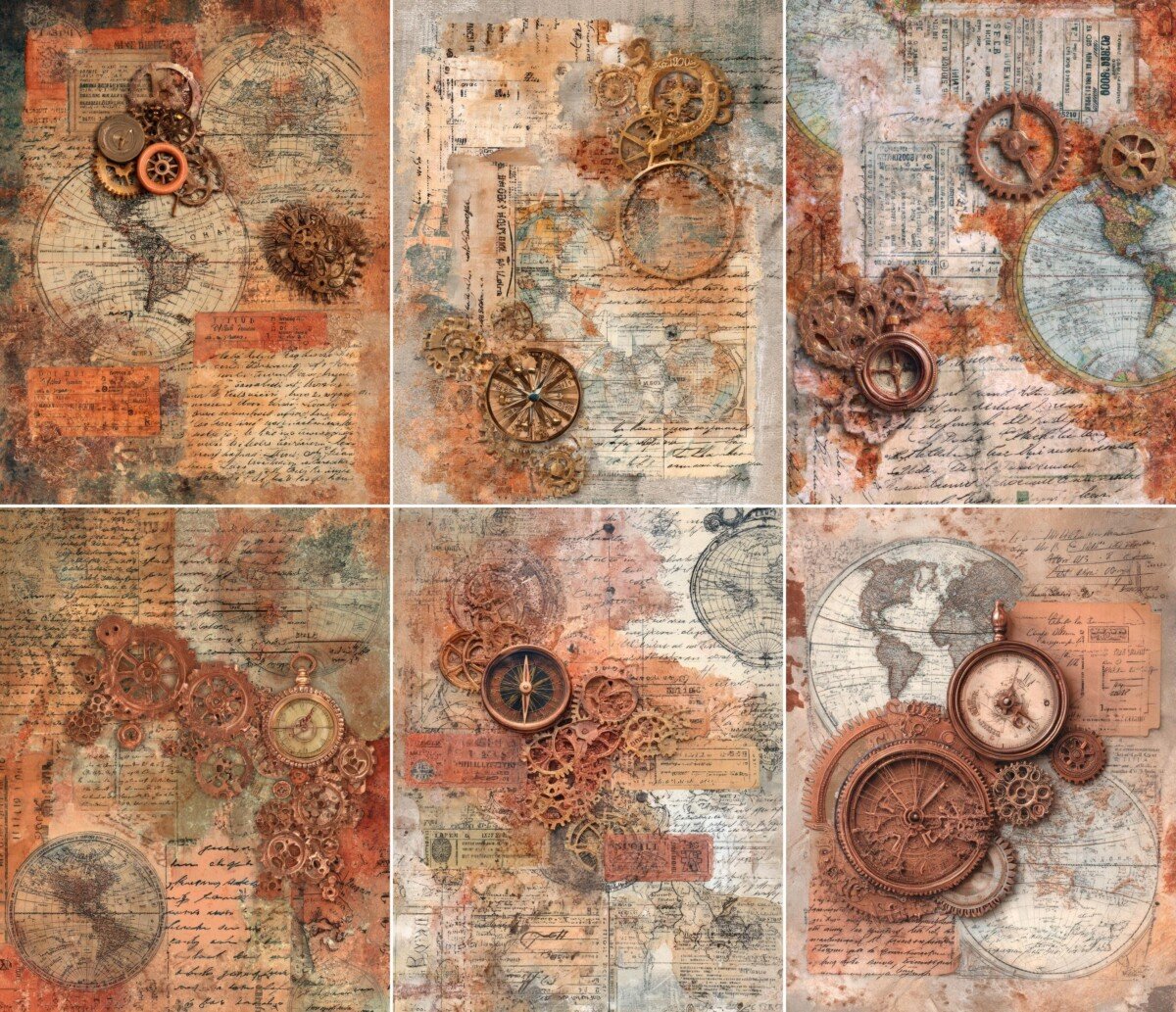 steampunk – 52 Steampunk Travel Printables Journal Pages