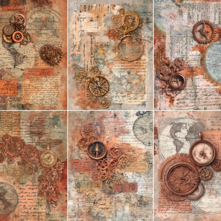 steampunk – 52 Steampunk Travel Printables Journal Pages