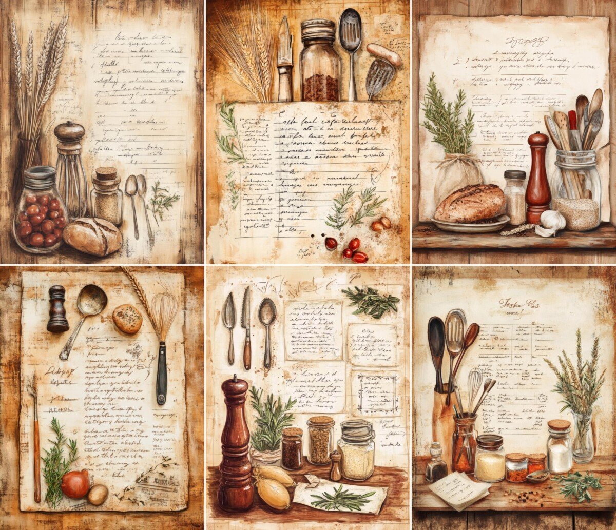 farmhouse – 60 Farmhouse Recipe Journal Pages