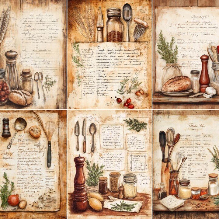 farmhouse – 60 Farmhouse Recipe Journal Pages