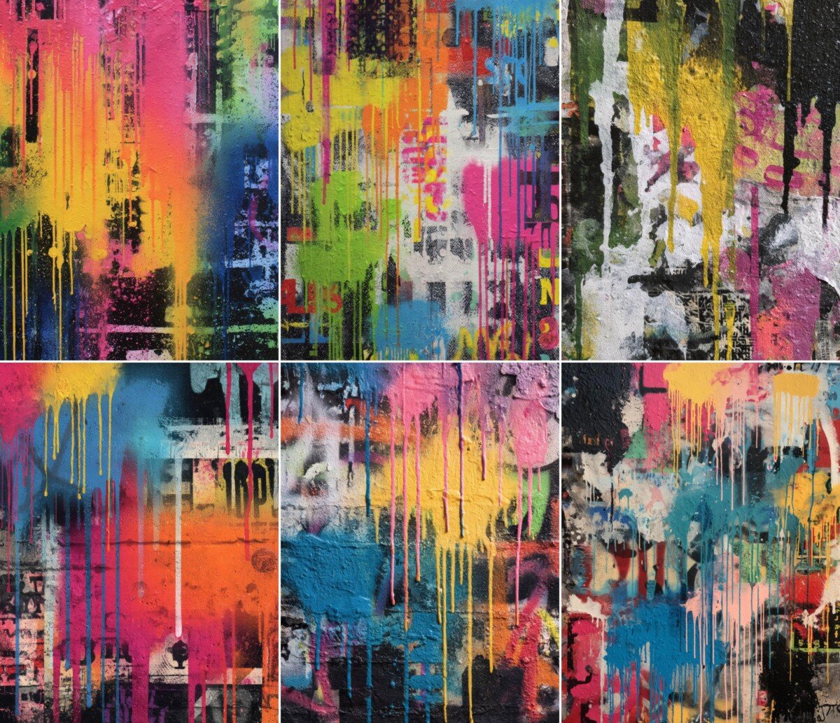 graffiti – 52 Graffiti Junk Journal Pages