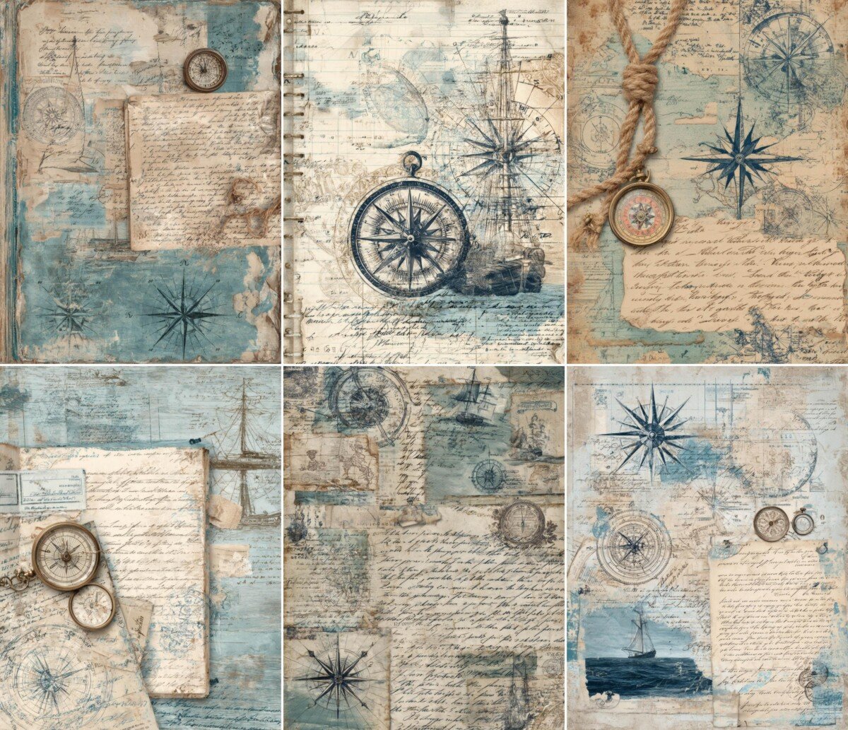 nautical – 30 Nautical Journal Pages