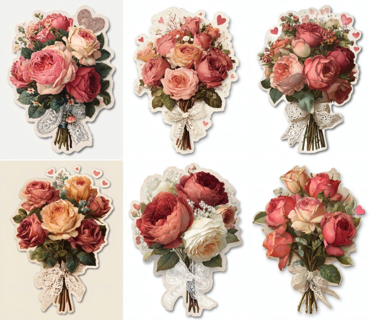 dried – Dried Rose Bouquet Cutouts
