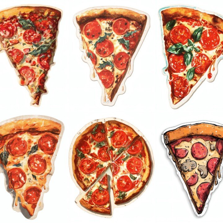pizza – 28 Pizza Junk Journal Fussy Cuts