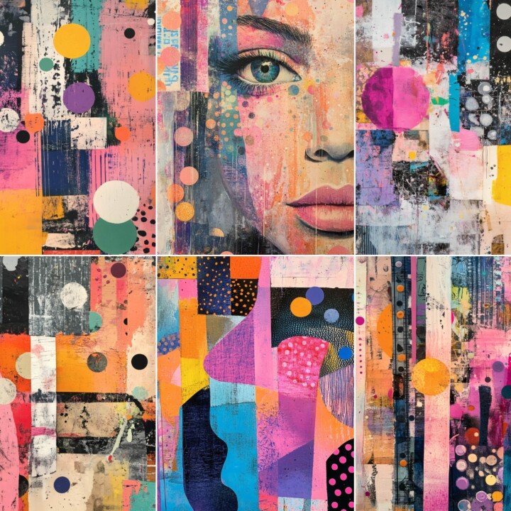 pastel – 52 Pastel Dots Junk Journal Pages