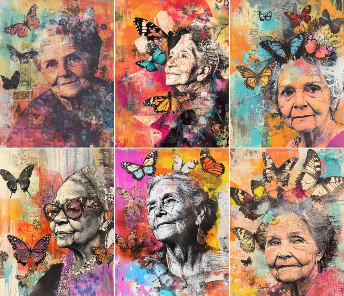 bold – 52 Bold Mixed Media Woman Journal Pages