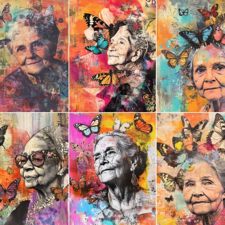 bold – 52 Bold Mixed Media Woman Journal Pages