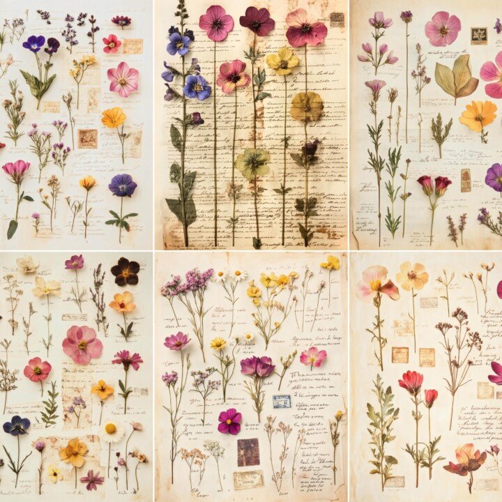 botanical – 52 Botanical Specimen Junk Journal Pages