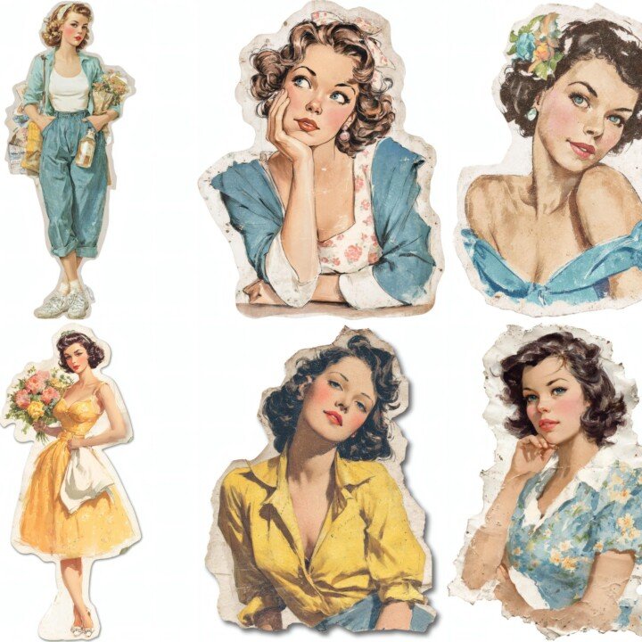 vintage preview 2 – Stickers