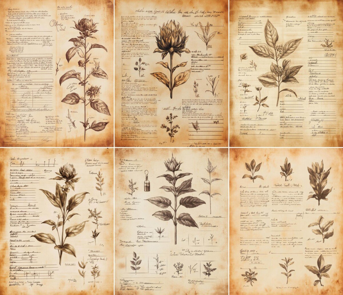 poison – 52 Poison Botanical Junk Journal Pages