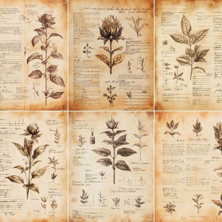 poison – 52 Poison Botanical Junk Journal Pages