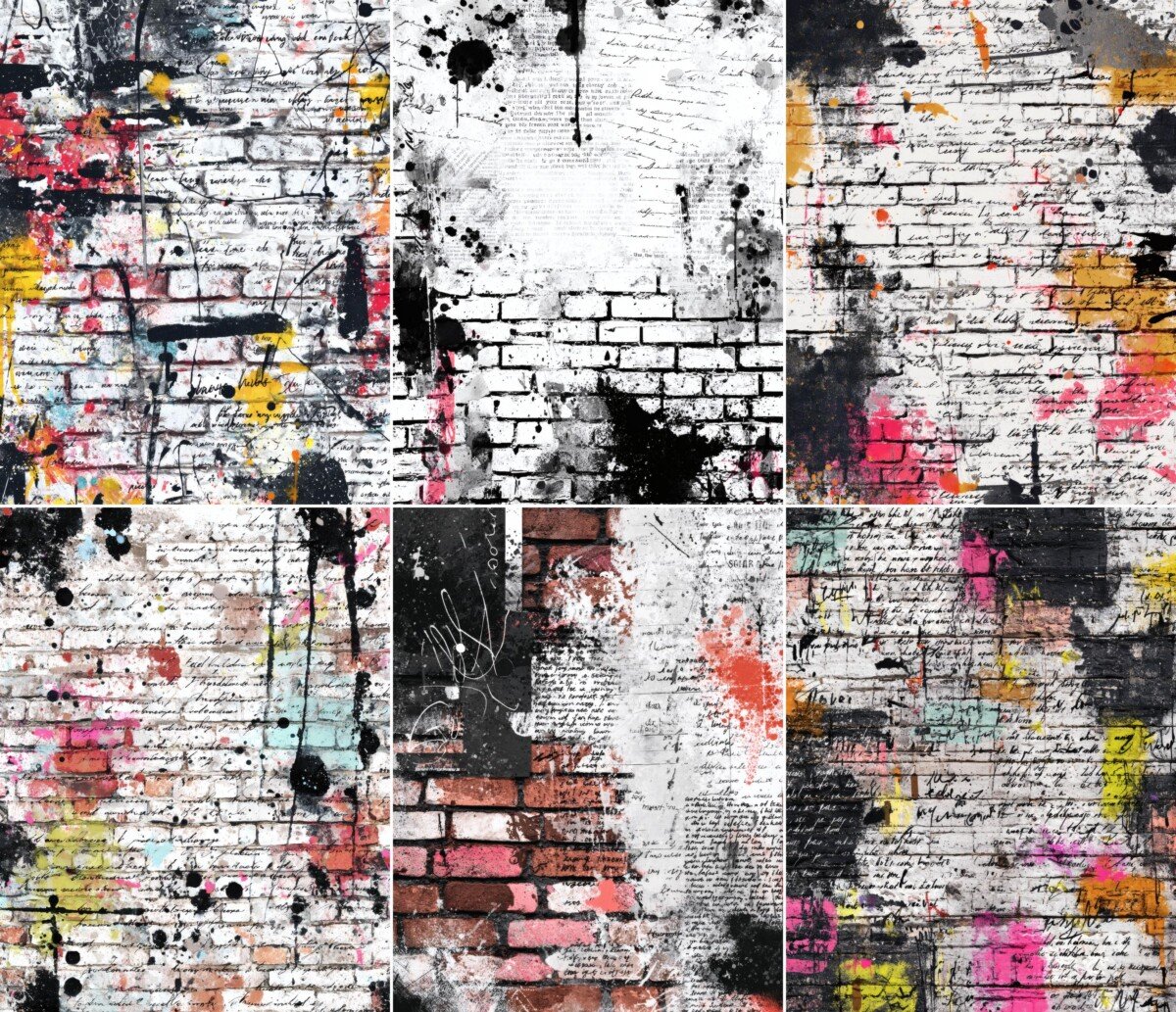 graffiti – 44 Graffiti Junk Journal Pages