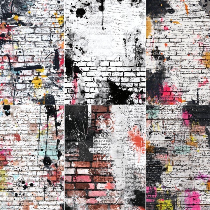graffiti – 44 Graffiti Junk Journal Pages
