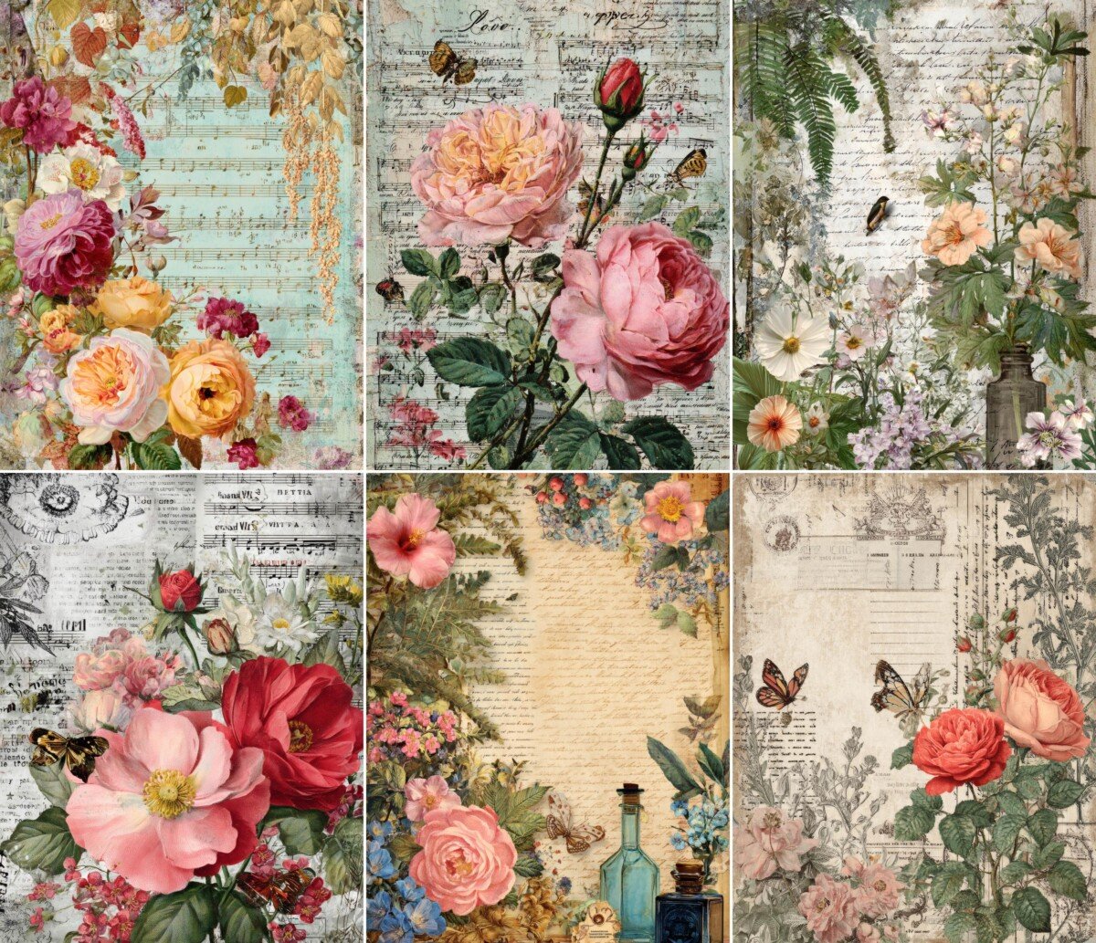 anniversary – 53 Anniversary Junk Journal Pages