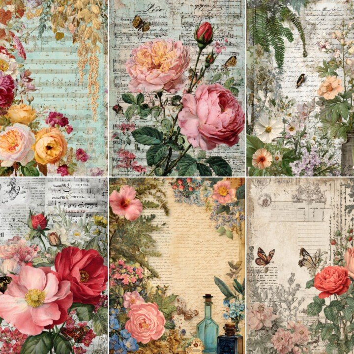 anniversary – 53 Anniversary Junk Journal Pages