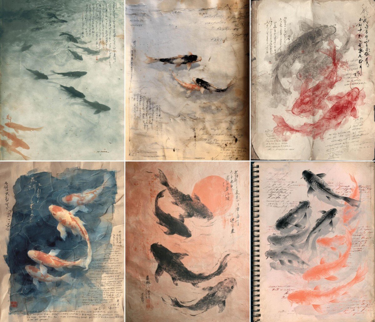 koi preview 4 – Journal Pages