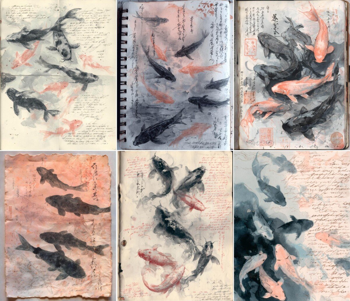 koi preview 3 – Journal Pages