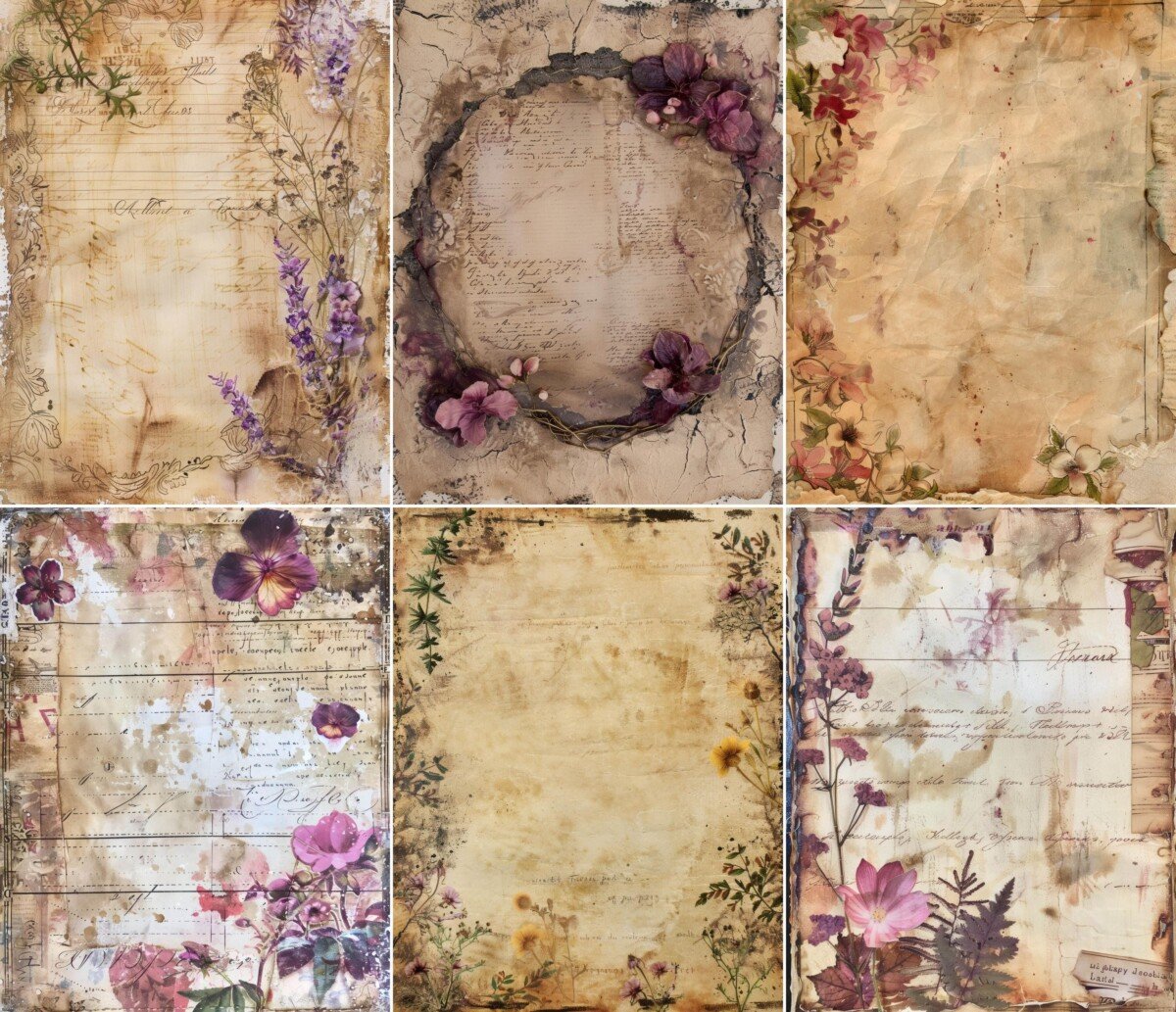 gothic – 51 Gothic Letter Junk Journal Pages