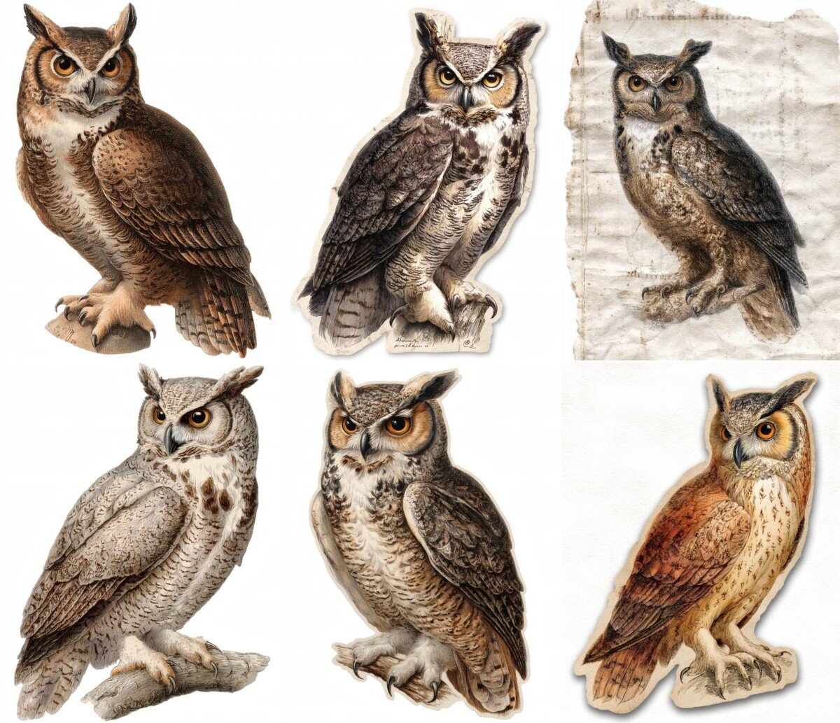 owl preview 3 – Fussy Cuts