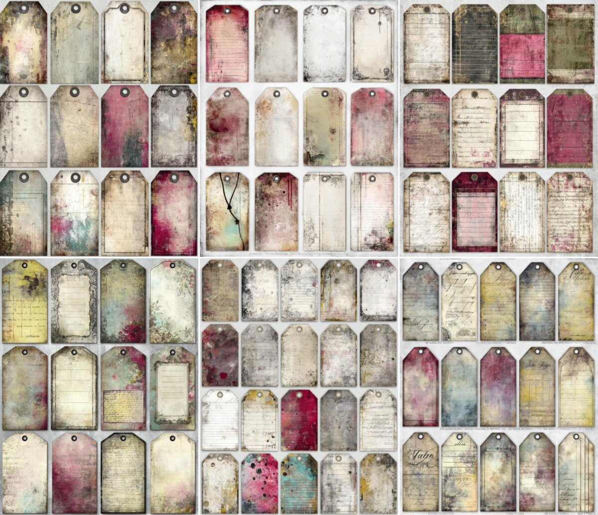 vintage – 200+ Vintage & Junk Journal Supplies Labels & Tags